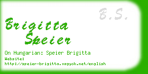 brigitta speier business card